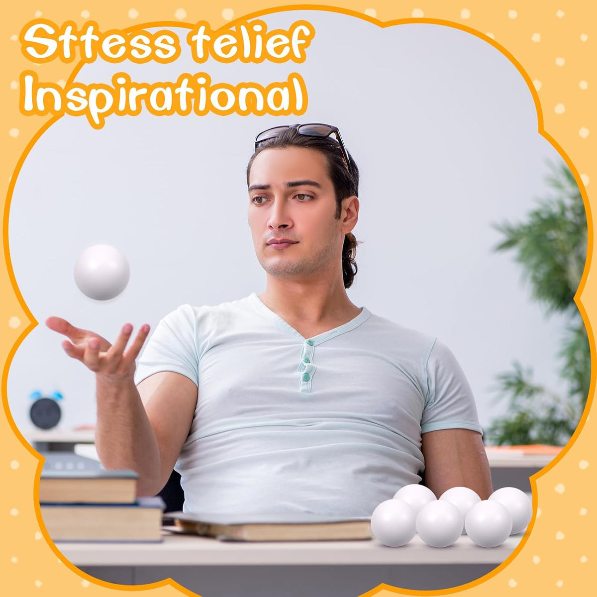 12 Pcs Blue Foam Stress Ball Squeeze Stress Relief Balls for Kids and Adults Hand Exercise Sensory Relief Toys for Anxiety ADHD Autism （Blue）