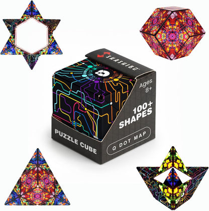 Shashibo DODECA Magnetic Puzzle Cube, Stress Relief Fidget Toy - Colors A