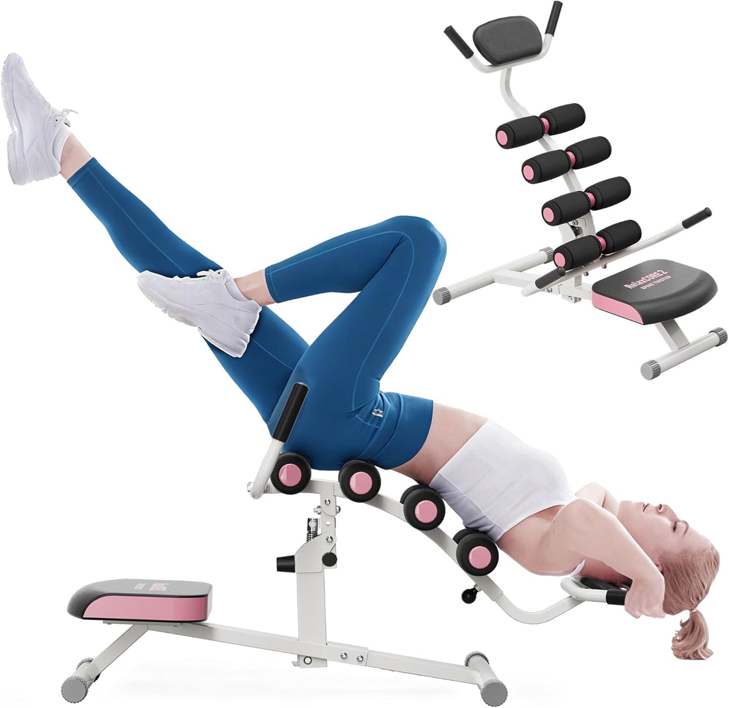 seanleecore Inversion Table for Back Pain Relief - 350lbs Capacity, Improve Posture and Spinal Health - Ideal for Home and Gym Use