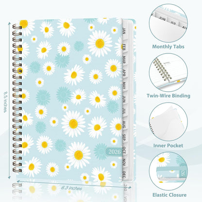 Weekly To Do List Notepad, 52 Sheets, Undated Weekly Planner, Letter Size | 8.5"x11", 100GSM, Thick Paper, Twin-Wire Spiral Bound, Tear Off Desk Pad, For Women & Man, Home School & Office Work