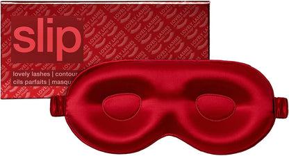 slip Contour Sleep Mask | 100% Pure Mulberry Silk, Ultra Soft | Contoured Design, Prevents Eye Pressure | Adjustable Strap, Ideal for Travel - Black