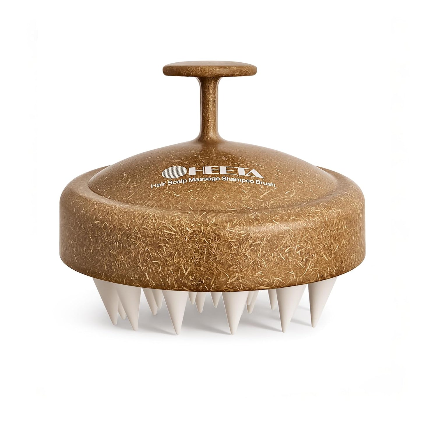 HEETA Scalp Massager Hair Growth, Soft Silicone Scalp Scrubber Shampoo Brush for Exfoliation, Dandruff Removal Head Massage Stress Relax, Wet & Dry Use for Thick Thin Curly Hair Care, Black