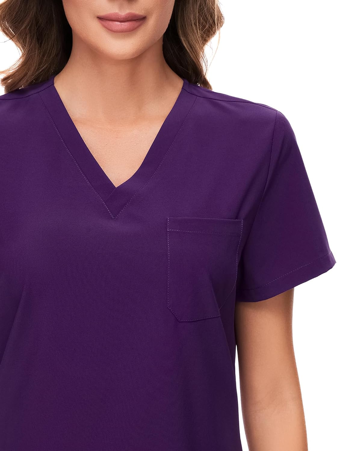COZYFIT Scrubs for Women Set - Stretch V-Neck Scrub Top & Jogger Pant with 8 Pockets COZY SCRUBS - Colors D
