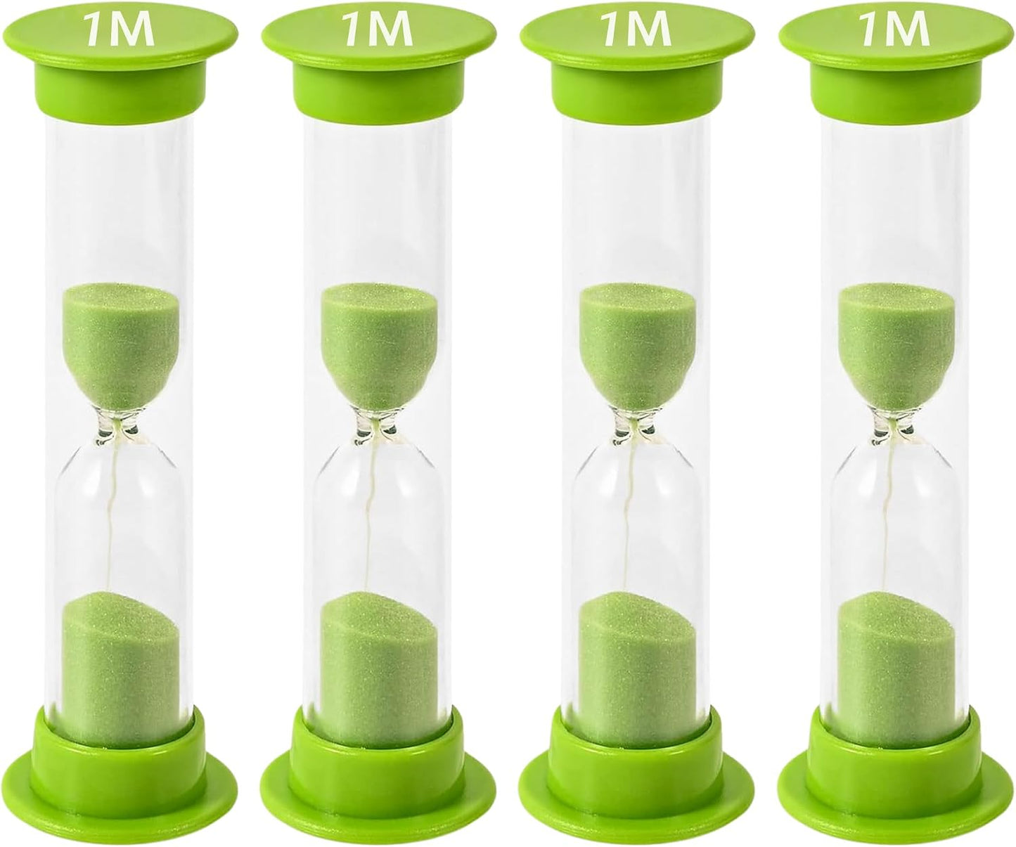Sand Timer for Kids Set of 3 Small Colorful Hourglass Acrylic Covered Clock 1Min 2Min 5Min for Classroom, Home & Kids Room