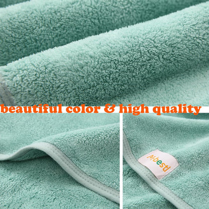 M-bestl 2 Pack Microfiber Hair Towel Wrap,Hair Drying Towel with Button,Quick Dry Hair Towel Turban for Women,Absorbent Anti-frizz Head Towel for Long Thick Curly Hair(Pink&Beige)