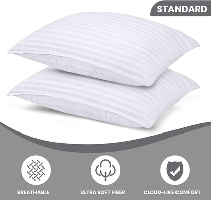 Utopia Bedding Hotel Bed Pillows for Sleeping, Pillows Queen Size Set of 2