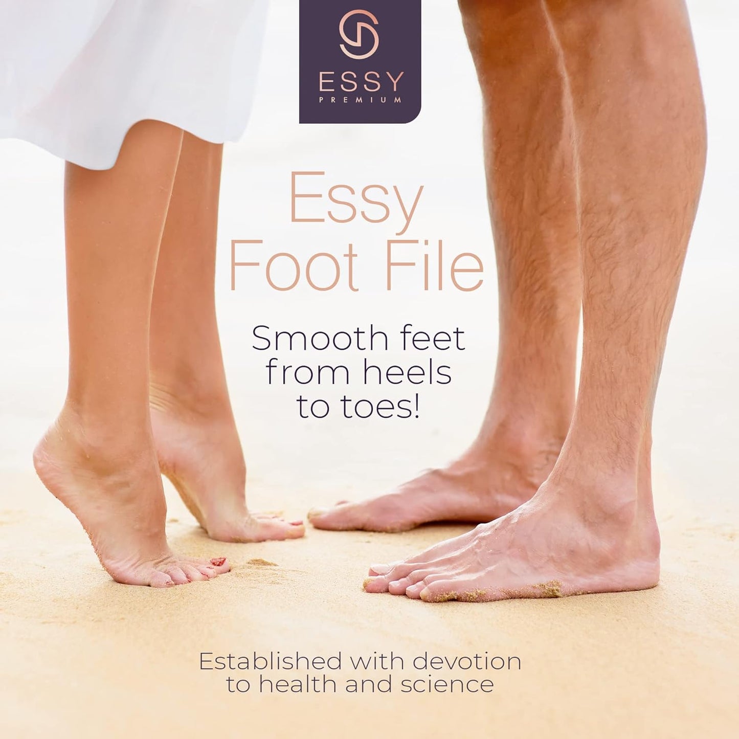 Essy Electric Foot File Hard Skin Remover with 5 Replacement Rollers Foot File Electric Pedicure Sets Cutters Accessories for Dry Dead Hard Skin Feet Callus Remover for Feet Care Exfoliator (Purple)