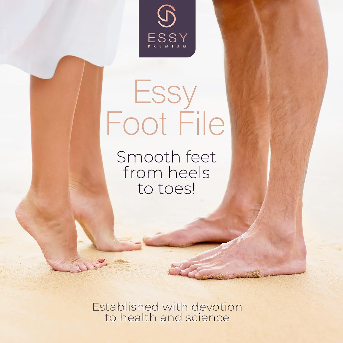 Essy Electric Foot File Hard Skin Remover with 5 Replacement Rollers Foot File Electric Pedicure Sets Cutters Accessories for Dry Dead Hard Skin Feet Callus Remover for Feet Care Exfoliator (Purple)
