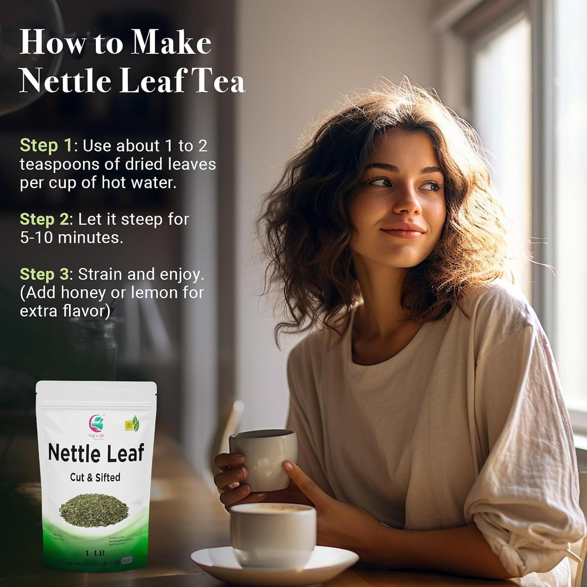 Yogi's Gift® Nettle Leaves 1lb | Cut & Sifted Herbal Tea