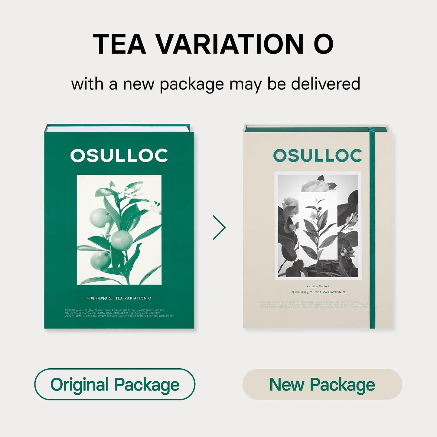 OSULLOC Premium Tea Collection (40 count, 10 flavors x 4 ea), Self Care Sampler Gift Box Variety Pack, Premium Organic Pure & Blended Tea from Jeju