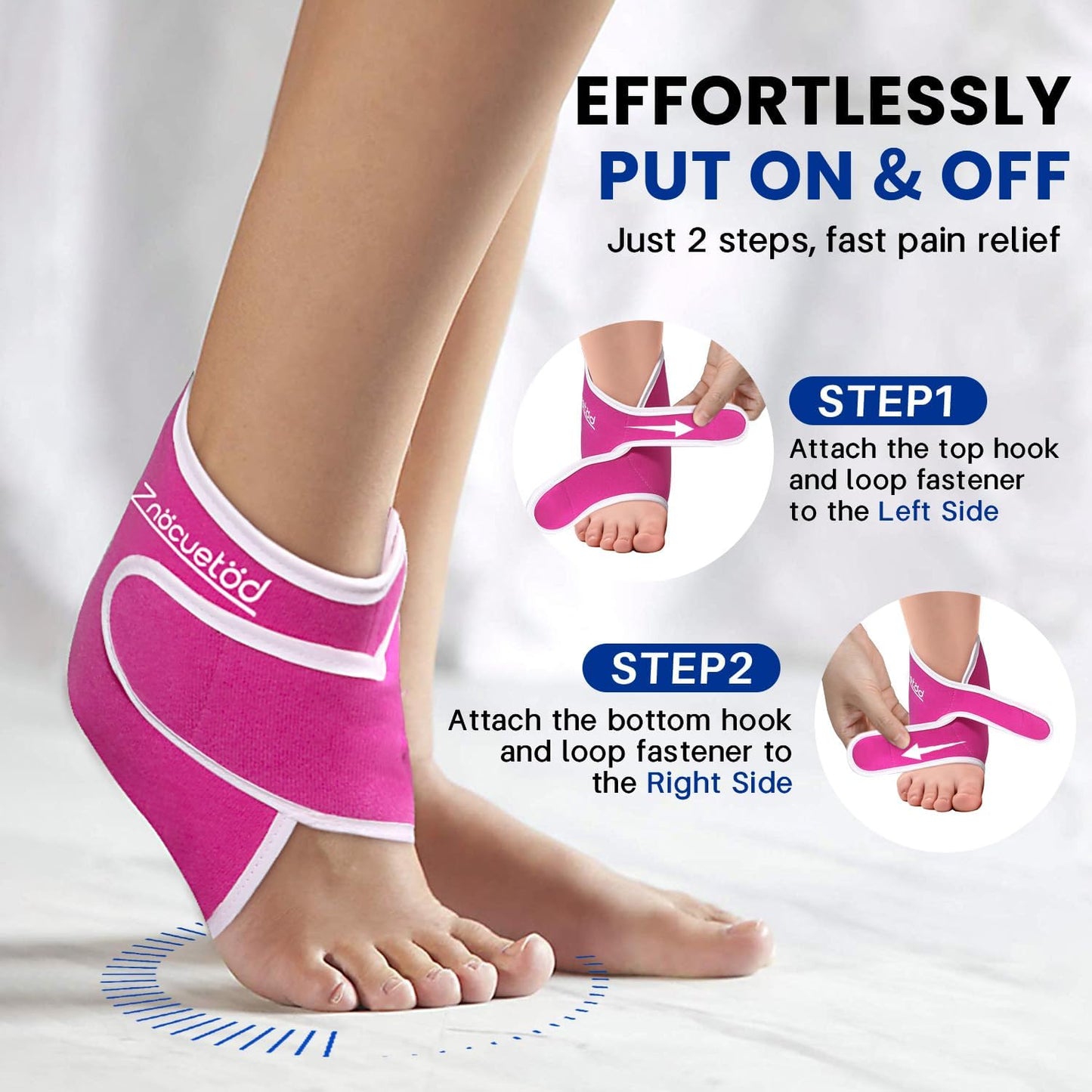 Ankle Ice Pack Wrap Reusable Gel Cold Compression for Foot Discomfort
