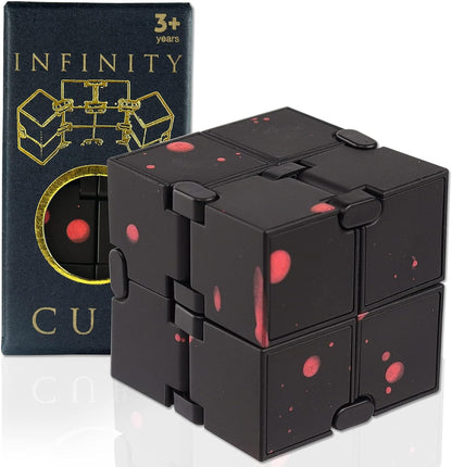 Infinity Cube Sensory Fidget Toy, EDC Fidgeting Game for Kids and Adults, Cool Mini Gadget Best for Calming and Stress Relief and Kill Time, Autism Toys Dementia Gift Stocking Stuffers