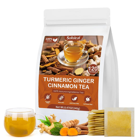 Turmeric Ginger Cinnamon Tea Bag, Natural Ginger Turmeric Herbal Blend Tea