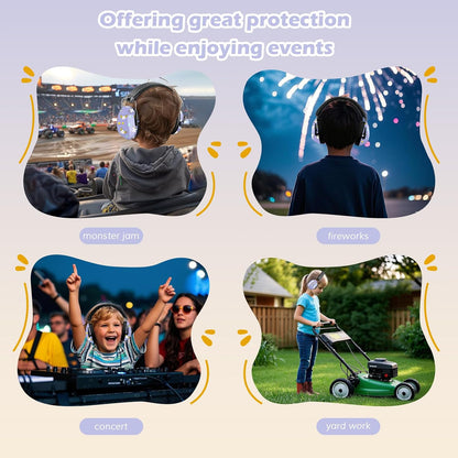 ProCase Noise Cancelling Headphones for Kids Toddler, SNR 27dB Noise Reduction Ear Muffs, Hearing Protection for Monster Jam, Concerts, Fireworks, Shooting, Air Show, Autism Sensory Needs -Blue