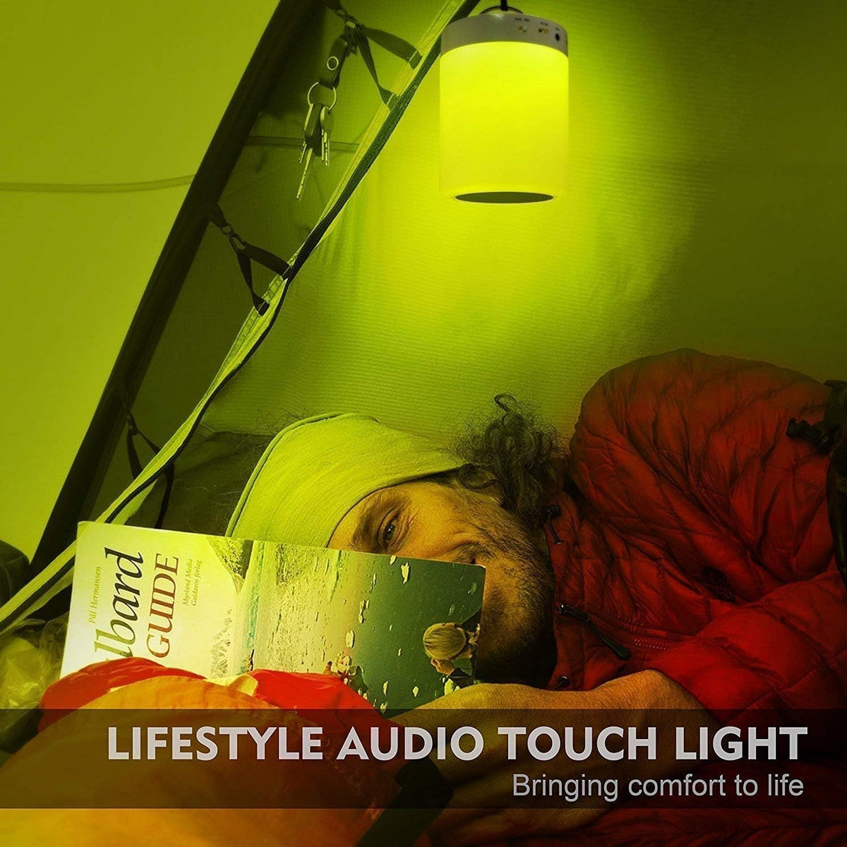 Night Light with Bluetooth Speaker, Touch Lamp Rechargeable Relaxing Cool