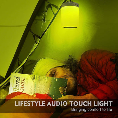Night Light with Bluetooth Speaker, Touch Lamp Rechargeable Relaxing Cool