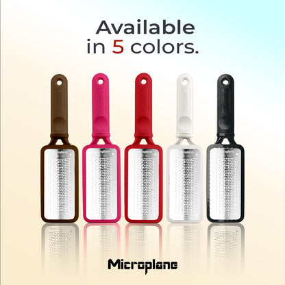 Microplane Colossal Foot File Scraper - The Original Stainless Steel Foot Rasp, Dead Skin/Callus Remover for Feet, Gentle Foot Scrubber, Pedicure Tools for Salon-Quality Foot Care, Black
