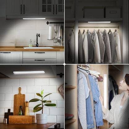BLS 84 LED Closet Lights Battery Powered LED Lights, Super Bright Under Cabinet Lighting, Motion Sensor Light Indoor, Wireless Lights, 3200mah Rechargeable Battery Operated Lights, 180 Days Run Time
