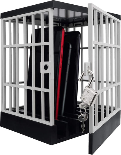 Gemaxvoled Cell Phone Jail Lock Box, Mobile Phones Prison Lockable Cage for Classroom Family Time Party