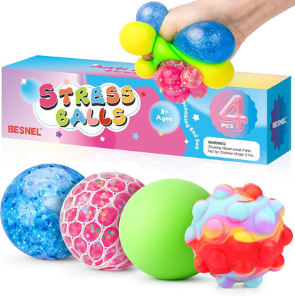 36 Pack Stress Balls, Squishy Balls, Squishy Fidget Stress Relief