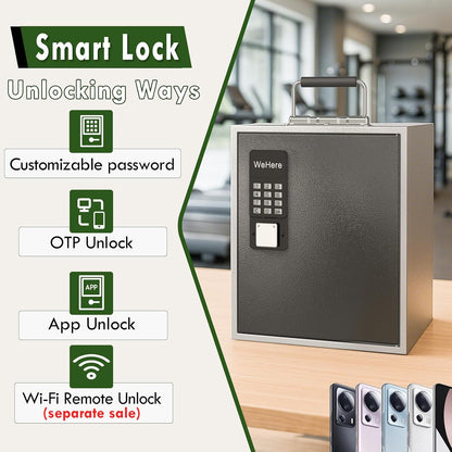36 Slots Cell Phone Locker with Smart Lock, Metal Storage Cabinet