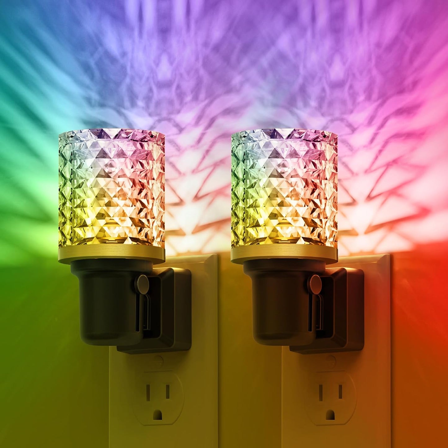 L LOHAS LED Night Light, Dimmable Night Lights Plug into Wall, Automatic Night Lights Plug in with Auto Light Sensor,Adjustable Brightness Amber LED Night Light, for Bedroom Hallway Home Decor