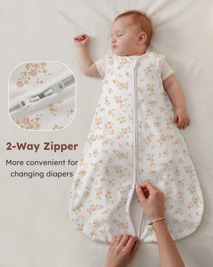 Yoofoss Baby Sleep Sack Baby Wearable Blanket 100% Cotton 2-Way Zipper Toddler Sleeping Sack