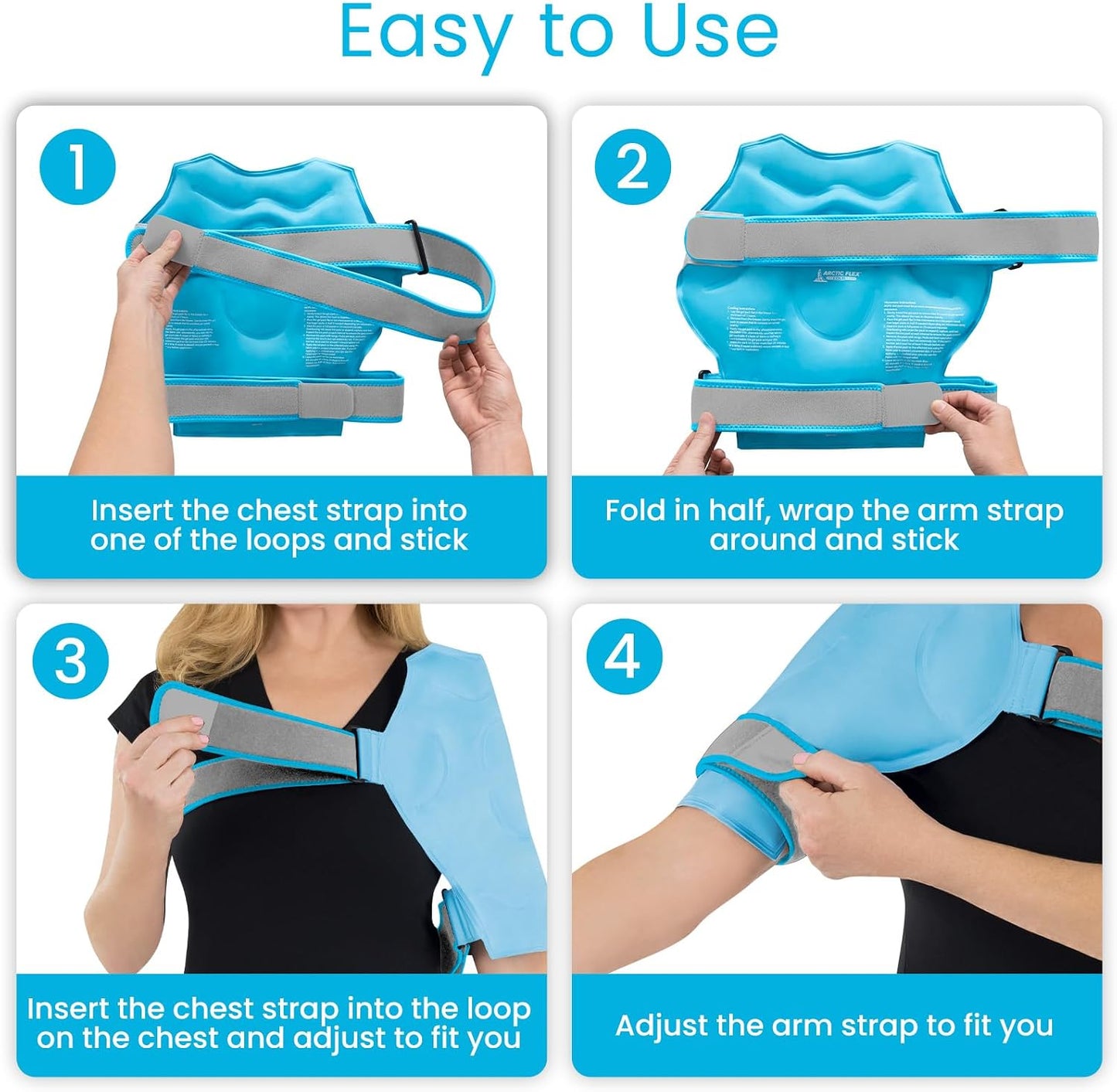 Arctic Flex Shoulder Ice Pack Wrap - Rotator Cuff Cold Therapy for Pain