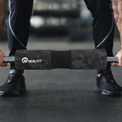 NEALFIT Barbell Pad Squat Pad for Squats—Squat Bar Pad—Great for Weightlifting,Lunges and Hip Thrusts—Foam Sponge Pad—Fit Standard and Olympic Bars Perfectly