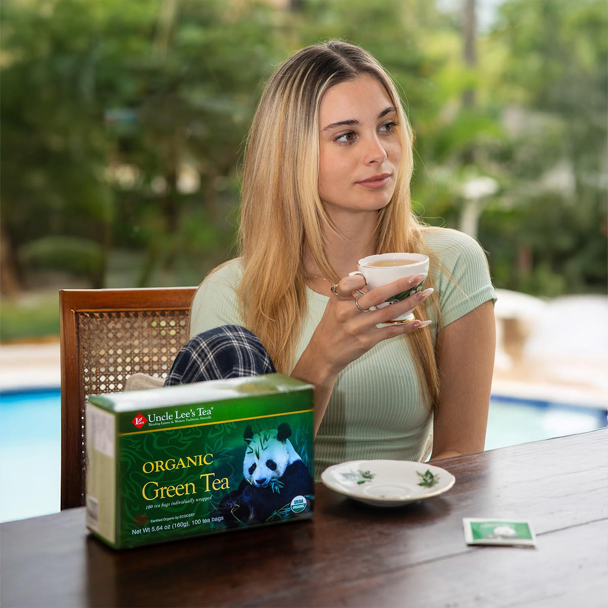 Uncle Lee's Organic Green Tea 4-Pack, 106 Count Ea Super Packs