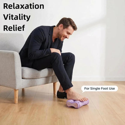 Foot Roller Massager for Plantar Fasciitis Relief, Portable Foot Massager, Eases Foot Pain, Stimulate Plantar Nerves, Enhances Circulation, Anti-Fall Safe Design Kid & Elderly Friendly(Purple)