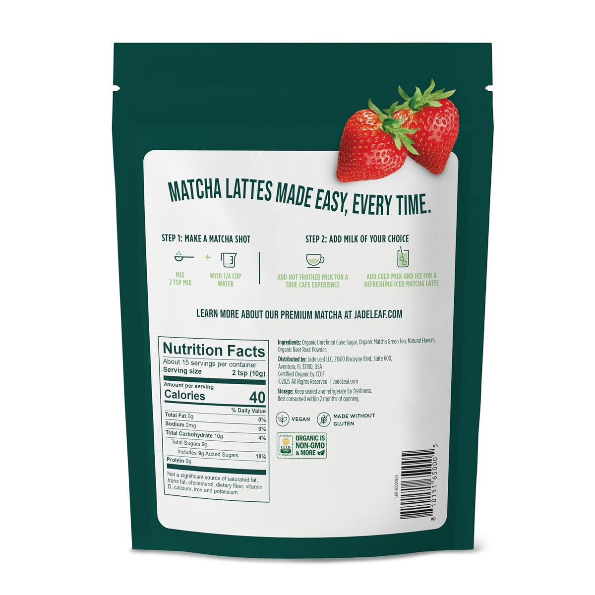 Jade Leaf Matcha Latte Mix, Pumpkin Spice, 91g / 3.2oz