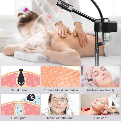 Winado 2 in 1 Facial Steamer with 5X Magnification Light, Deep Cleaning