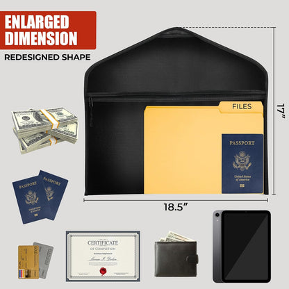 ROLOWAY Hanger Diversion Fireproof Safe, Hidden Compartment for Home & Travel, Secret Safe for Cash Hiding Under Clothes with Small Fireproof Bag