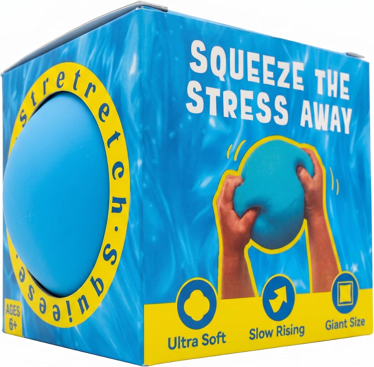 Giant 4 Inches Jumbo Stress Balls for Adults Anxiety Relief, Nedoh Balls Squishy Balls Fidget Squeeze Squish Big Ball for Anti-Stress