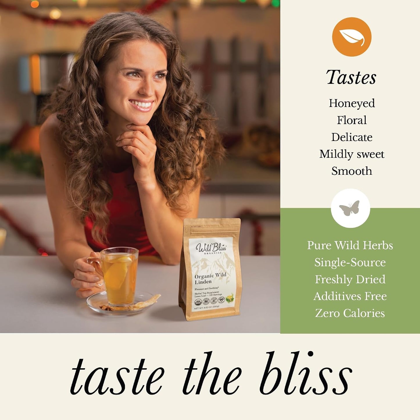 Organic Lemon Balm Tea - Caffeine Free Loose Leaf Herbal Tea - Pharmacopoeia Potency - 25 Servings