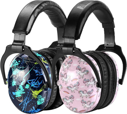 ZOHAN EM030 Kids Ear Protection, Noise Cancelling Headphones Ear Muffs for Autism Sensory, Safety Noise Reduction Hearing Protection for Monster Truck/Concerts/Fireworks/Air Shows