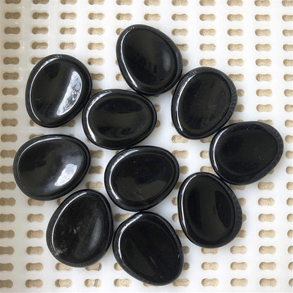 Fekuar Natural Moonstone Crystal Thumb Worry Stone, Hand Carved Healing Crystal Teardrop Pocket Worry Stones for Anxiety Stress Relief Meditation