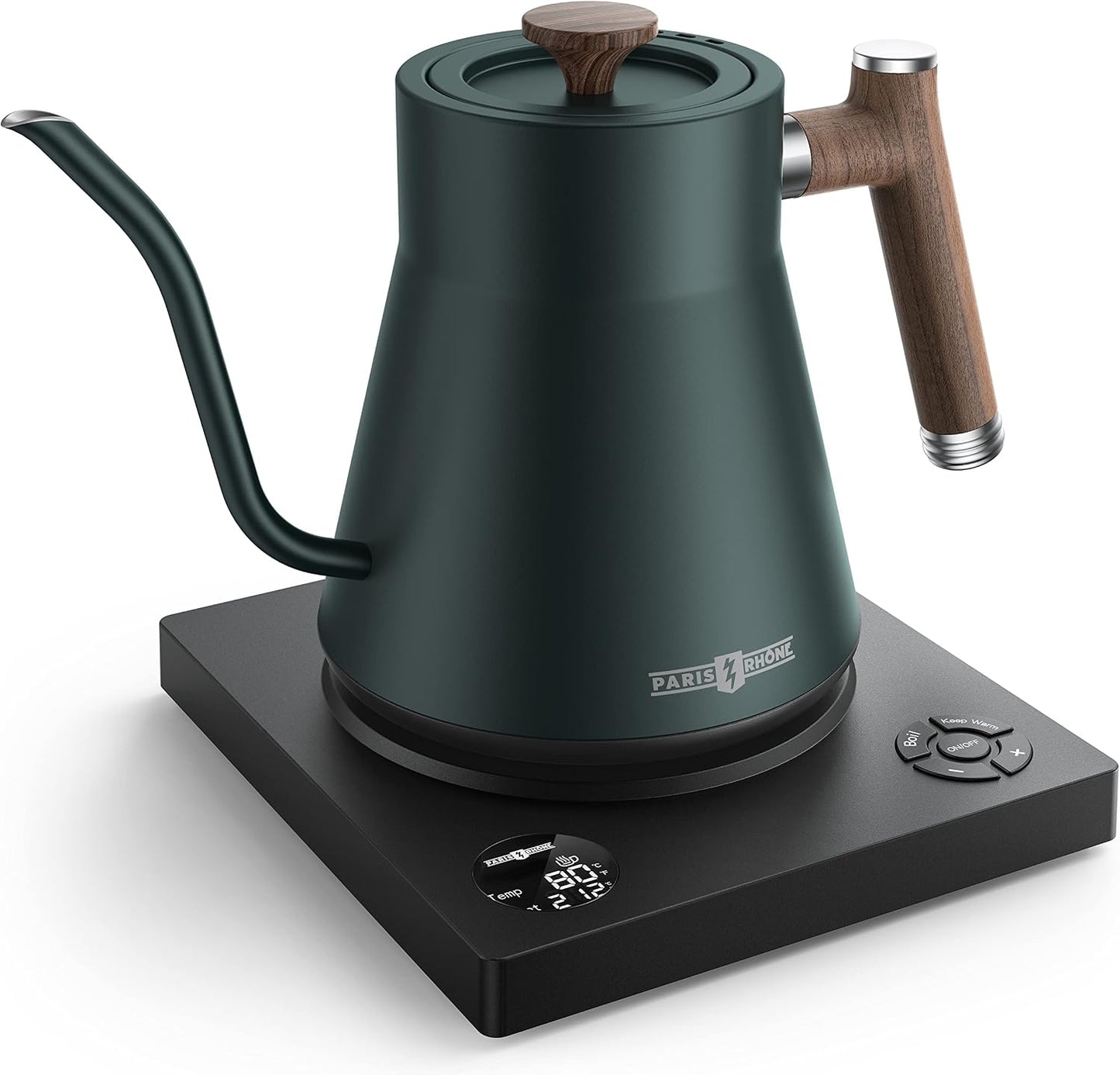 Electric Kettle Temperature Control, 1.7L Large Electric Tea Kettle, 4H Keep Warm Hot Water Boiler with 6 Presets, LED Screen Electric Kettles for Boiling Water, Boil-Dry Protection, BPA Free