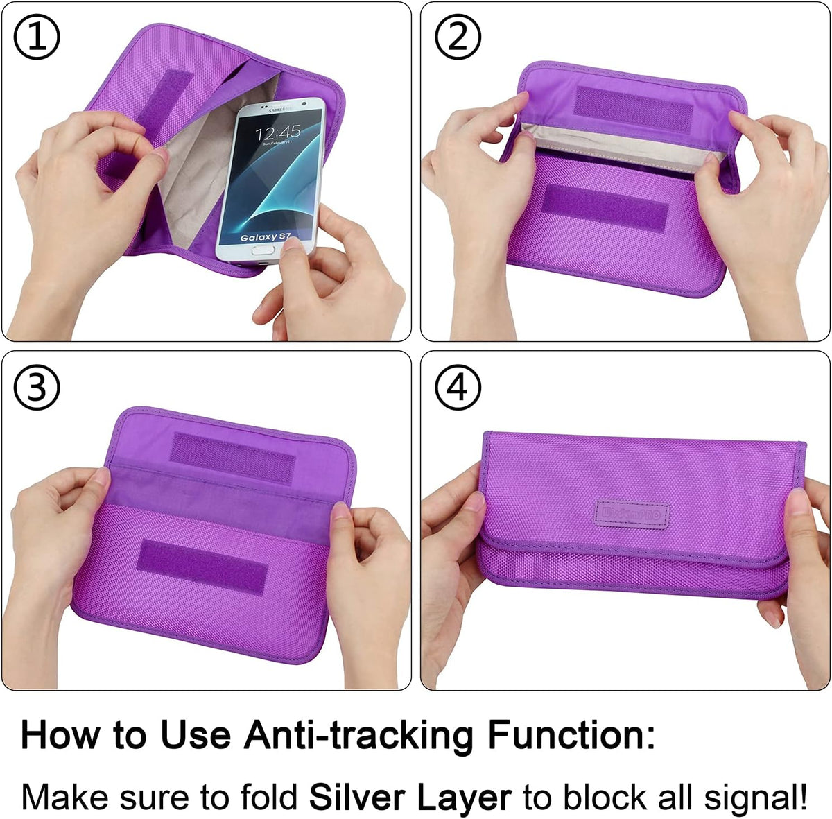 Wisdompro Faraday Bag, RFID Signal Blocking Bag for Phones and Car Keys