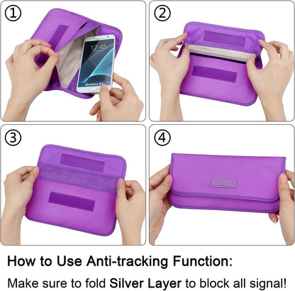 Wisdompro Faraday Bag, RFID Signal Blocking Bag for Phones and Car Keys