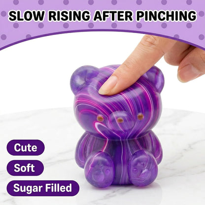 4 Pack Stress Balls Squishy Toys, 2 Inch Durable Slow Rising Stress Relief Sensory Squeeze Toys for Adults and Kids, Birthday Gifts, Party Favors, Classroom Prizes