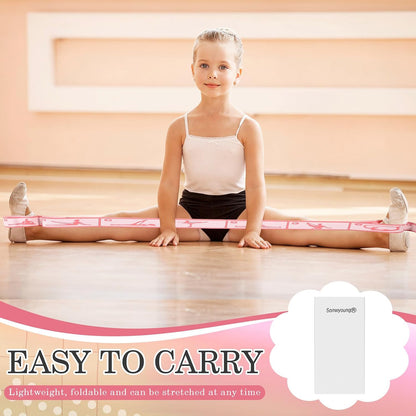 Stretch Strap for Kids Elastic Gymnastic Stretching Ballet Dance Band with 8 Loops Adjustable Exercise Training Resistance Strap for Children Stuff Pilates Latin Yoga Equipment