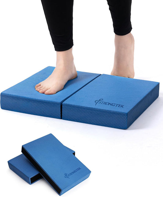 StrongTek 2-in-1 Foam Balance Pad and Kneeling Pad, 15.8 or 19 in Sizes