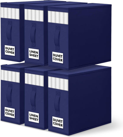 WOWBOX Bed Sheet Organizers and Storage,Closet Organizer Under Bed Storage