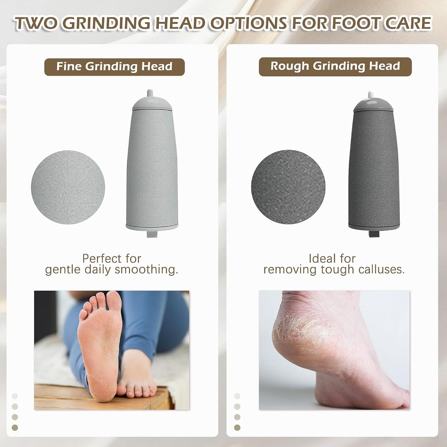 Upgraded Electric Callus Removers for Feet, Electric Foot Callus Remover, Rechargeable Portable Electronic Foot File Pedicure Tools, Professional Pedi Feet Care for Dry/Dead Skin, for Feet & Hands