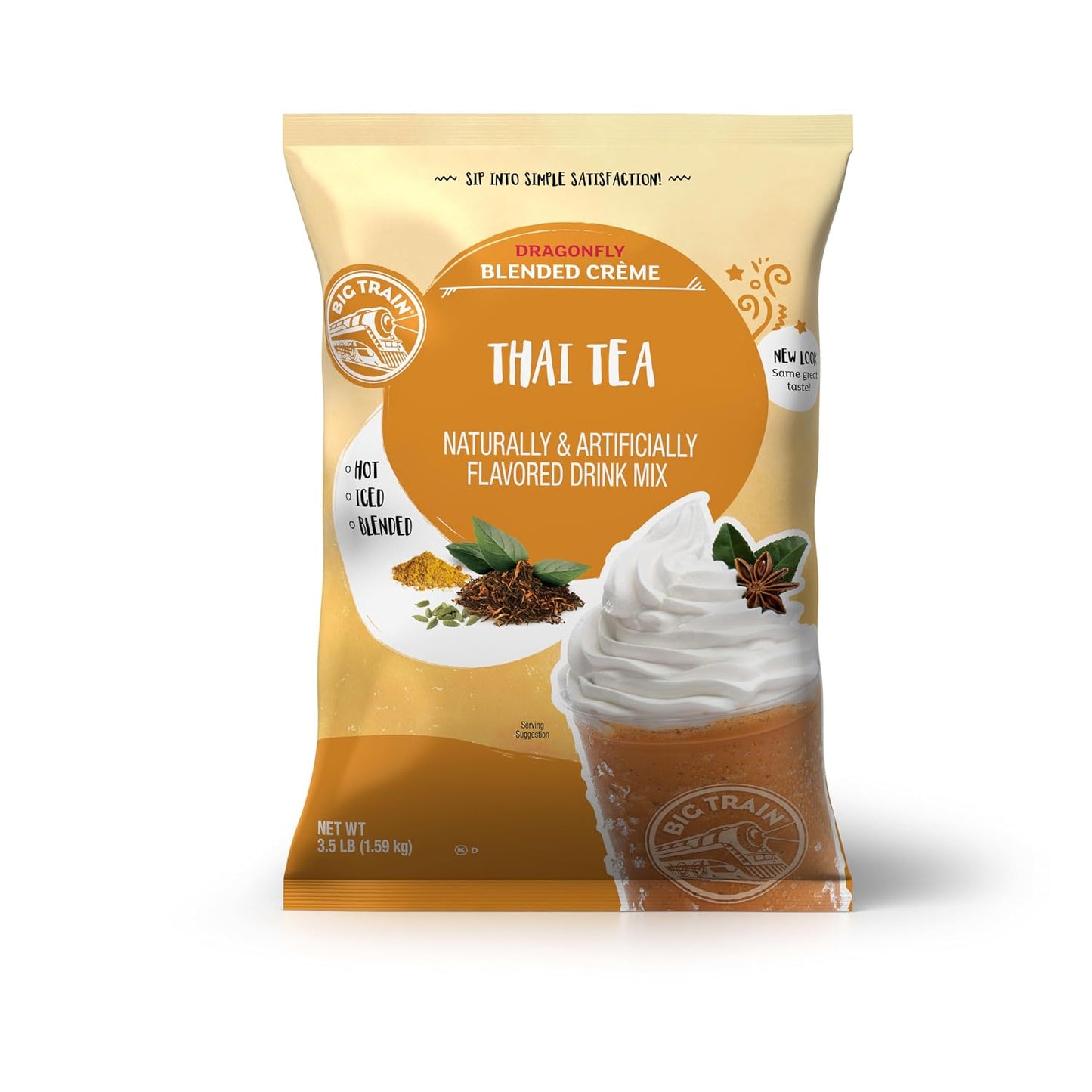 Big Train Vanilla Bean Blended Crème Beverage Mix, 3.5 Pound (Pack of 1) - Colors A