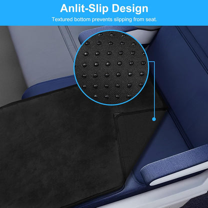 COZYBONDER Toddler Airplane Bed, Kids Airplane Seat Extender Travel Bed, Kids Airplane Travel Essentials, Airplane Must Have for Toddlers, Portable Plane Foot Rest for Flights