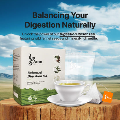 AMU NUTRITION - Digestion Tea - 10 non-plastic teabags
