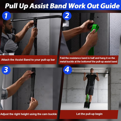Resistance Bands for Pull Up Assist, Stretch Bands & Exercise Workout Set